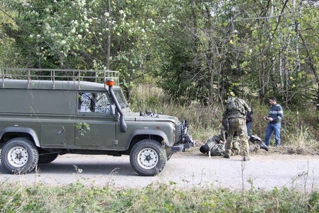 Dynamická ukázka pro Náčelníka Generálního štábu a jeho doprovod na kontrolně propouštěcím místě