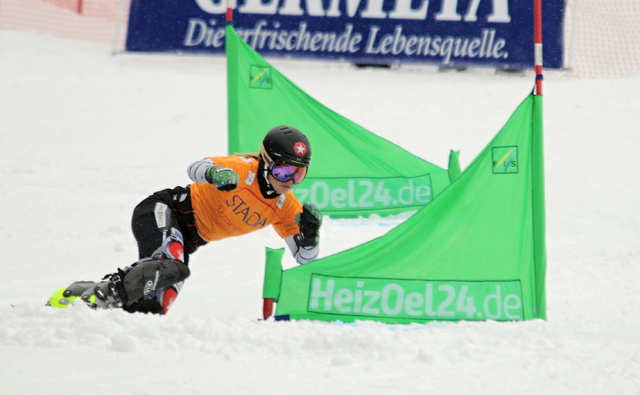 Ester Ledecká v  závodu SP