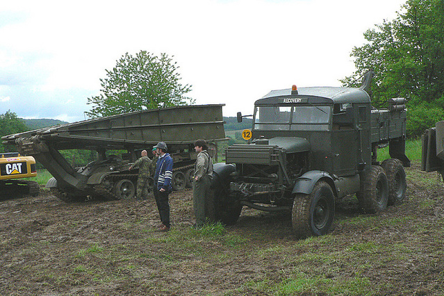 Britský vůz Scammell z období druhé světové války