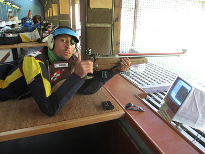 Střelba je úvodní disciplínou vojenského pětiboje - kpt. Michal Škobrtal