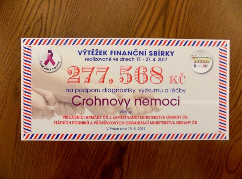 Sbírka vynesla přes čtvrt milionu korun