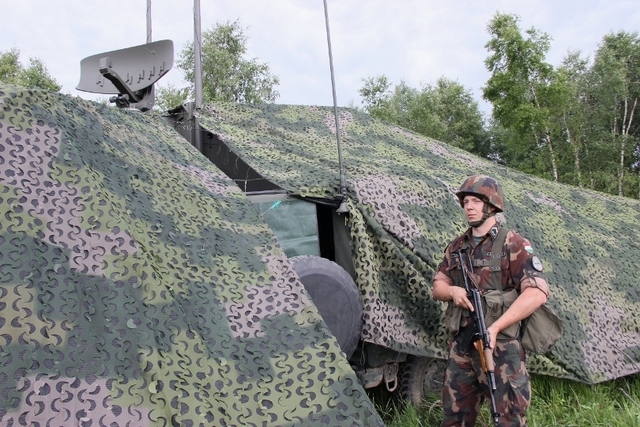 Maďaři se do cvičení zapojili s radarem MCP.