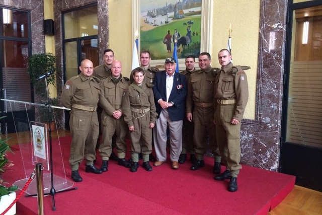 Z přijetí na radnici ve francouzském Dunkerque. 