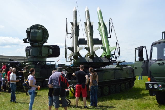 K vidění byly protiletadlové raketové systémy z výzbroje strakonického útvaru. 