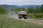Součástí výcviku bylo také kontrolní cvičení řidičů bojové techniky. 