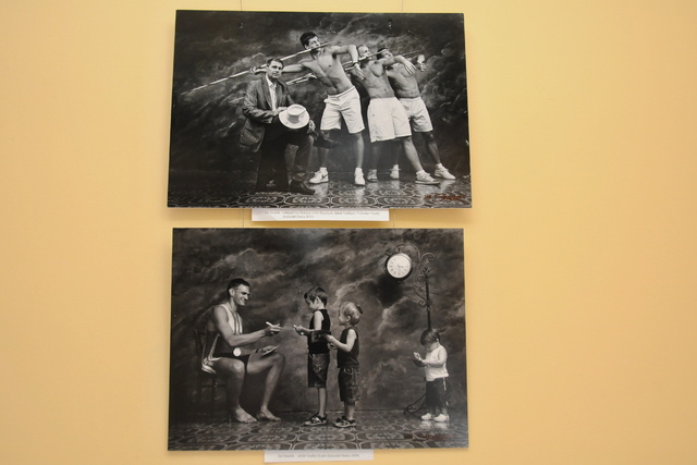 Fotografie dukláků - oštěpaři, skifař Ondřej Synek