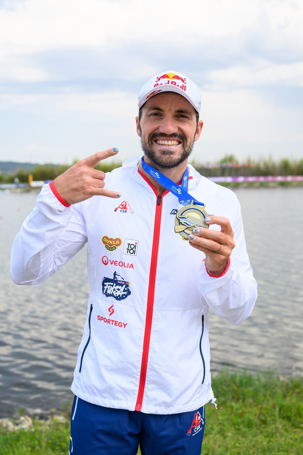 Martin Fuksa s medailí