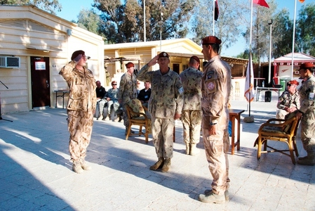 Čeští vojáci si předali velení na Sinaji