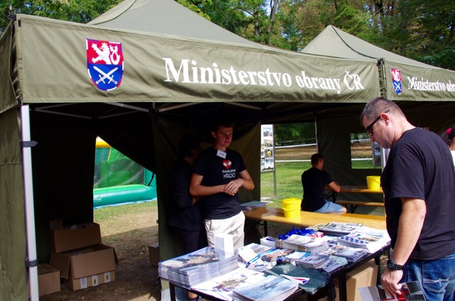 Stánek ministerstva obrany na výstavišti Flora