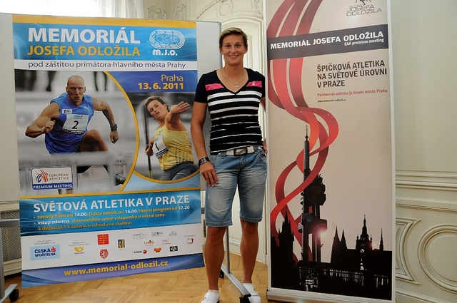 Hlavní tvář mítinku MJO 2011 Barbora Špotáková