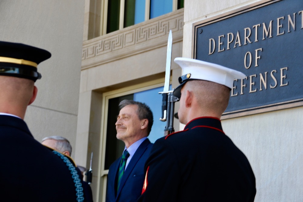 Z přijetí ministra Stropnického v Pentagonu
