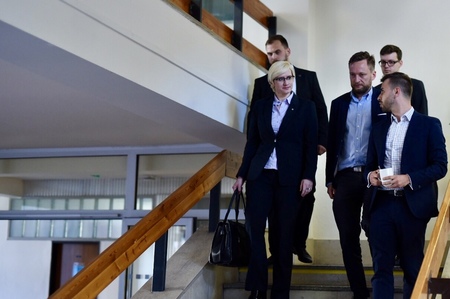 V budově Vysoké školy ekonomické v Praze