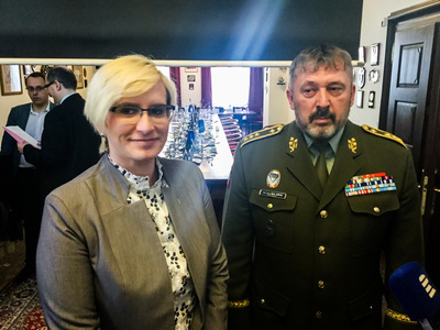 Ministryně obrany Karla Šlechtová a generálporučík Aleš Opata