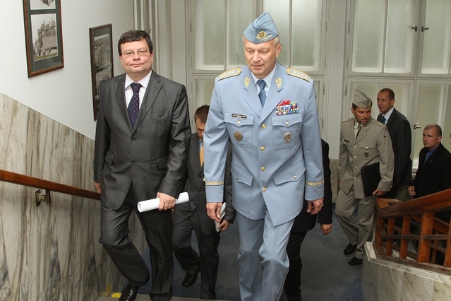 Přivítání na Generálním štábu Armády České republiky 1