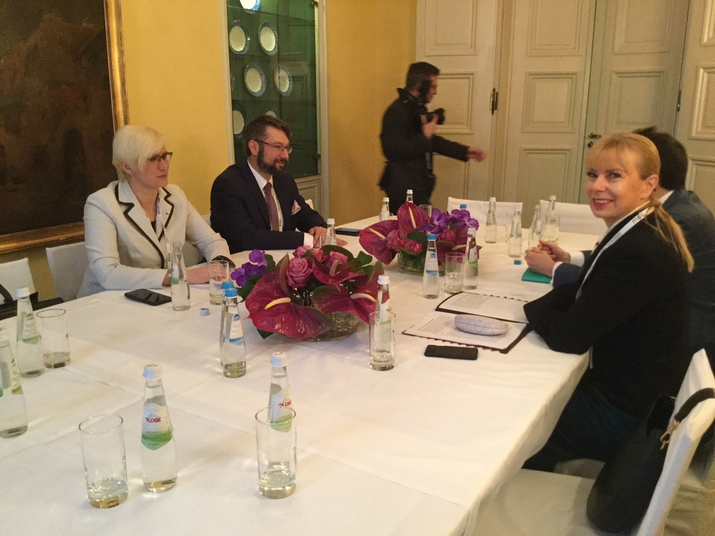 Bilaterální jednání s eurokomisařkou Elzbietou Bienkowskou