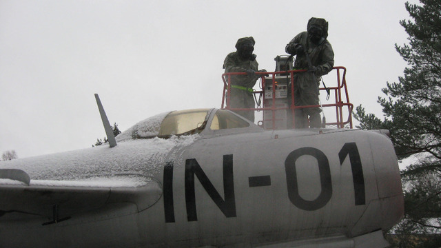 Dekontaminace zamořeného letounu 3