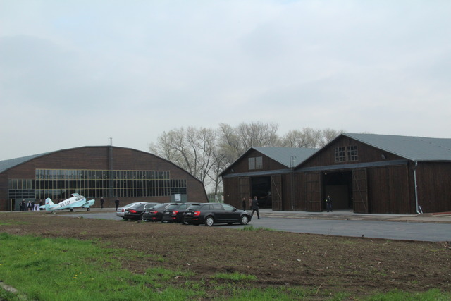 Staronová podoba hangárů V a VI