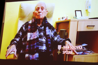 Válečný veterán plukovník v. v. Ivan Solovka, spojař. Zemřel letos v září, den před 95. narozeninami