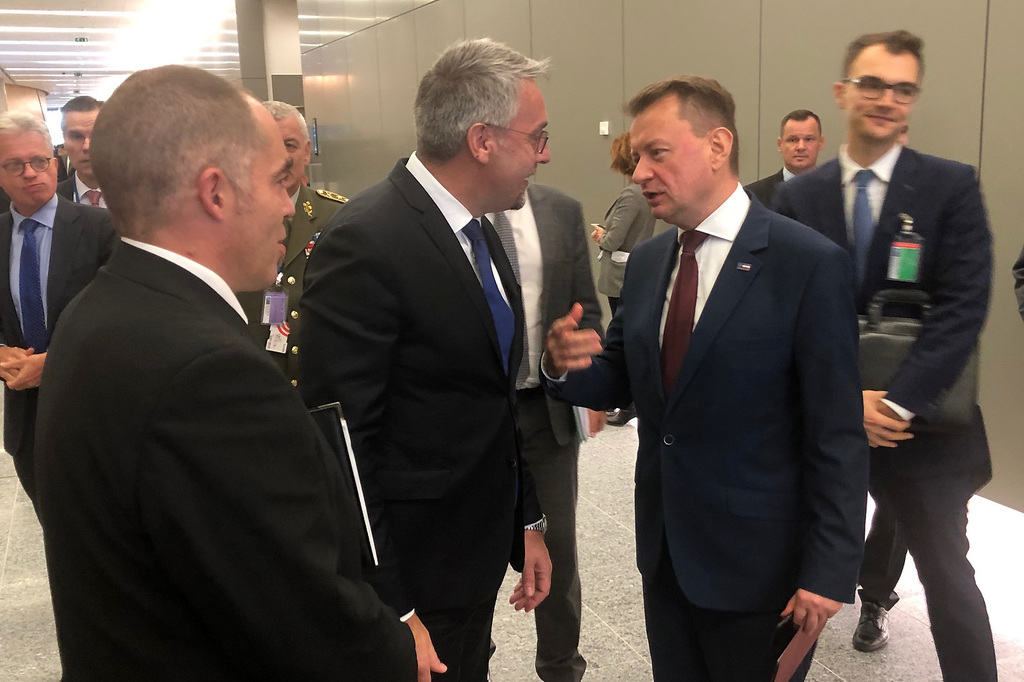 Ministr obrany v diskusi s ministrem obrany Polska Mariuszem Błaszczakem