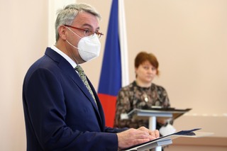 Ministr obrany Lubomír Metnar při projevu