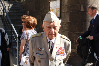 Nechyběli ani druhováleční veteráni, jakým je generálmajor Miloslav Masopust