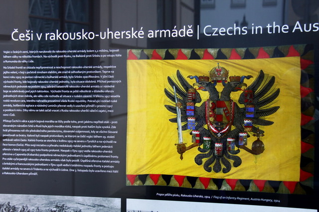 Ze zahájení výstavy Češi pod prapory 1. světové války