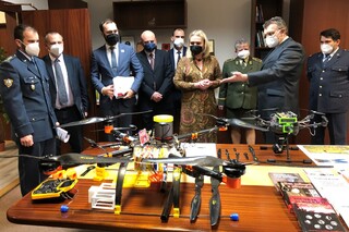 Součástí návštěvy byla také prezentace některých projektů Univerzity obrany 
