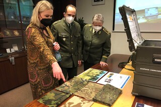Součástí návštěvy byla také prezentace některých projektů Univerzity obrany 
