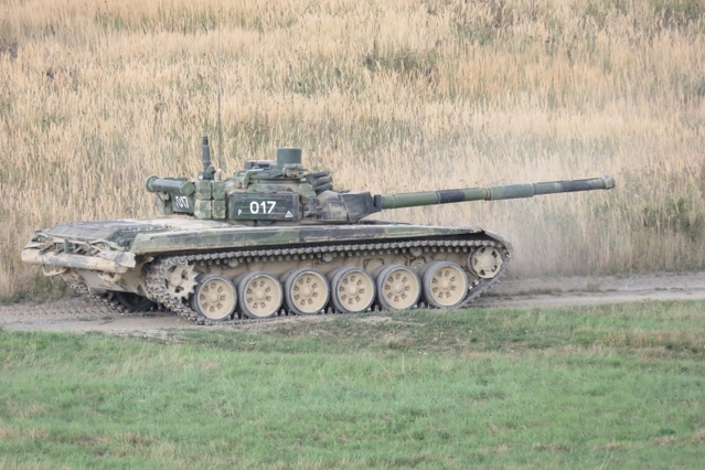 T-72M4 CZ při výcviku 1. tankové roty AZ