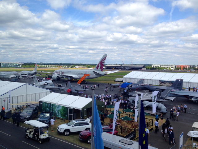 Z největšího leteckého veletrhu v Evropě v britském Farnborough 5