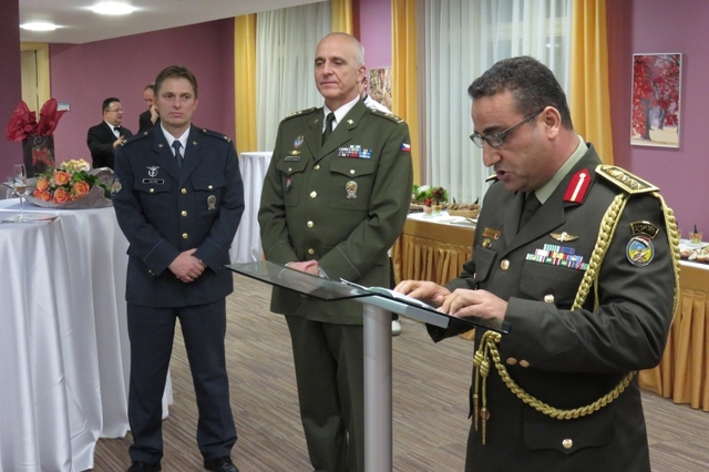 Za přidělence obrany vystoupil brigádní generál Sameh Ibrahim