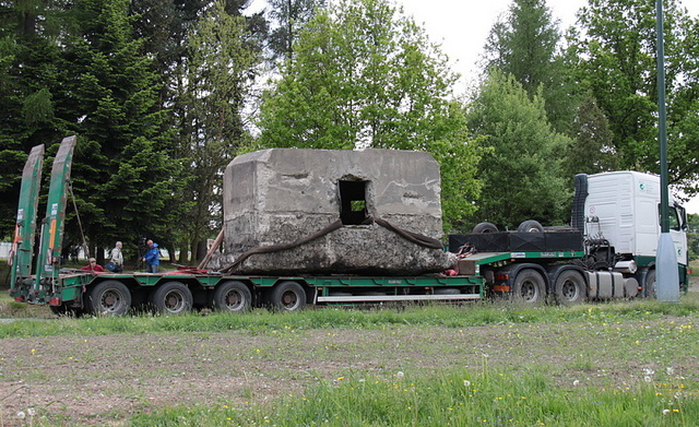 Zadní část bunkru