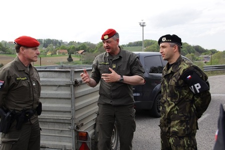 Náčelník Vojenské policie jednal v Rakousku o opatřeních k ochraně hranic