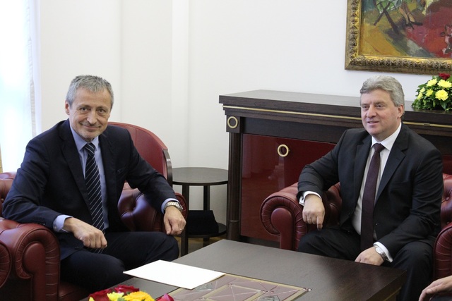 Z jednání s prezidentem Gjorge Ivanovem