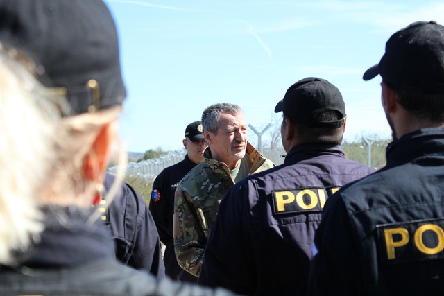 Setkání s českými policisty na přechodu Bogorodica