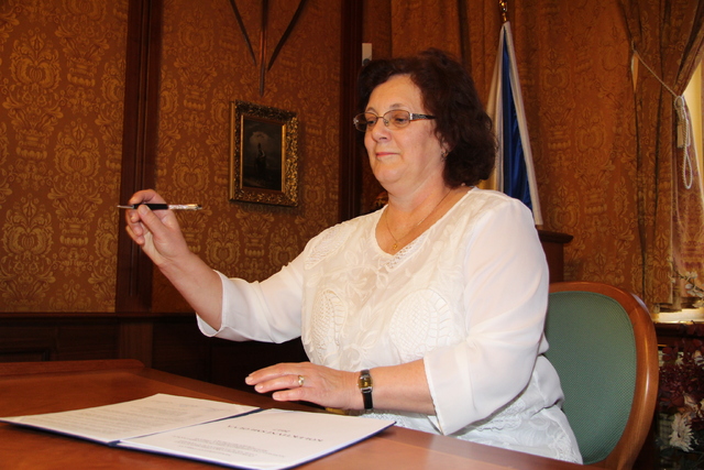 Smlouvu podepsala také předsedkyně SOS MO Dagmar Šormová