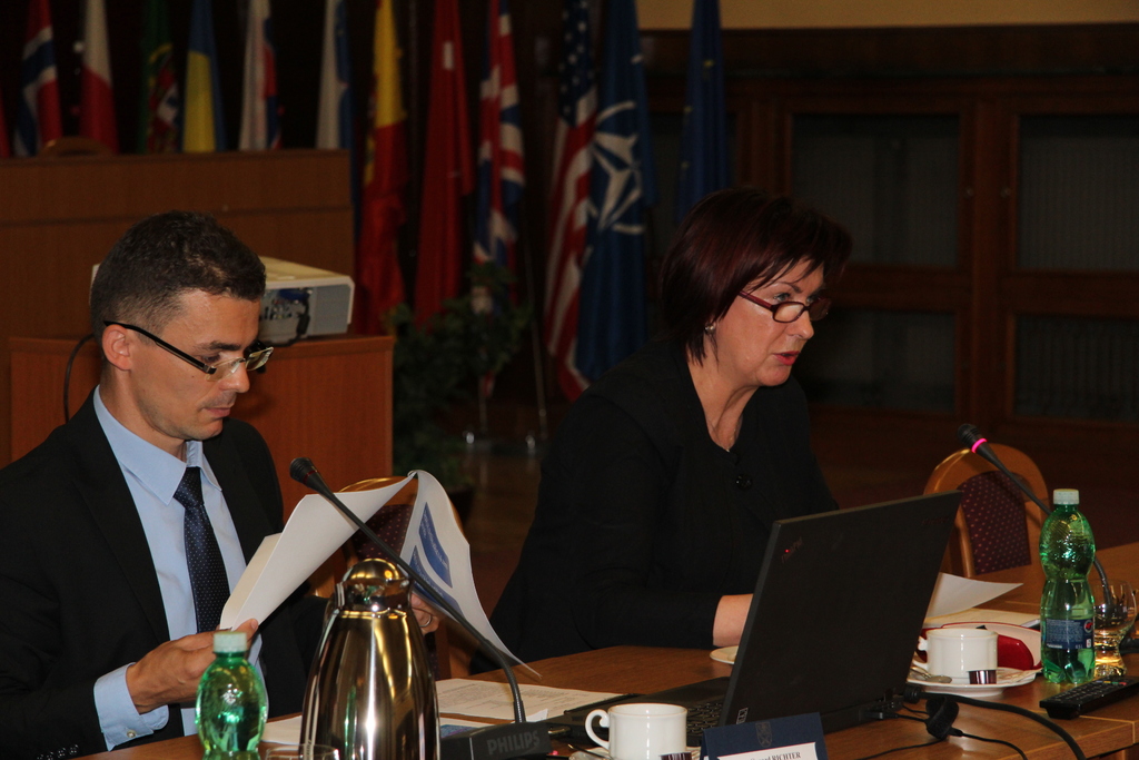 Náměstkyně ministra obrany Alena Netolická a ředitel Gorazd Richter