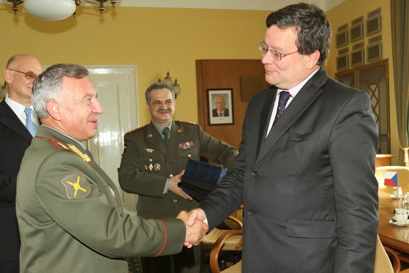 Setkání s ministrem obrany Alexandrem Vondrou