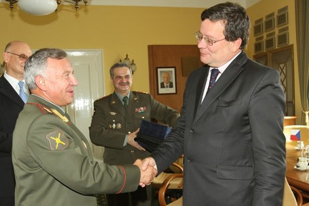 Setkání s ministrem obrany Alexandrem Vondrou