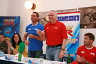 Iniciátoři projektu Odznak všestrannost olympijských vítězů Roman Změlík a Roman Šebrle 