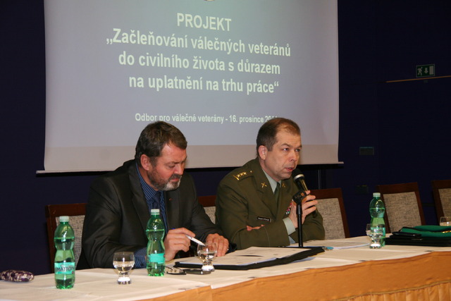 Vyhodnocení projektu Začleňování válečných veteránů zahájil ředitel odboru pro válečné veterány Eduard Stehlík