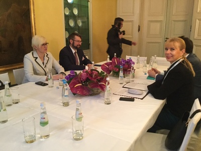 Bilaterální jednání s eurokomisařkou Elzbietou Bienkowskou