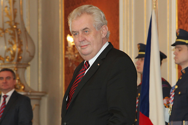 Prezident republiky Miloš Zeman