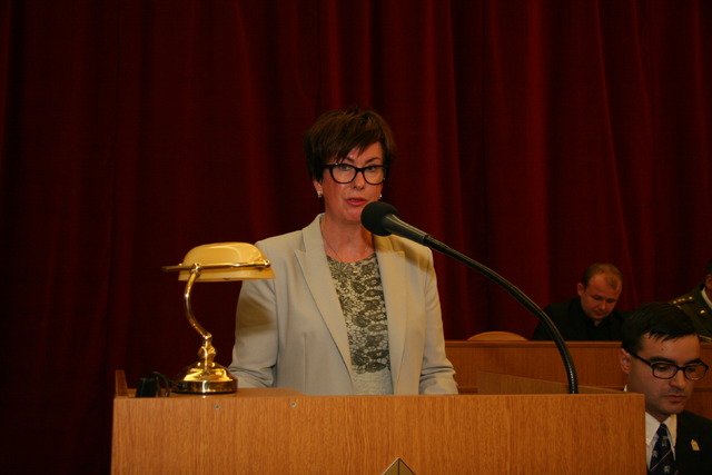 Náměstkyně ministra obrany Aleny Netolická v projevu vyjádřila úctu všem válečným veteránům