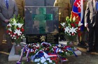 Pomník československých legionářů na hřbitově Fuchu v Tokiu