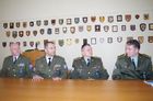 pplk. Libor Daněk, plk. Pavel Kříž, plk. Milan Hamar, pplk. Marián Turanský (zleva)