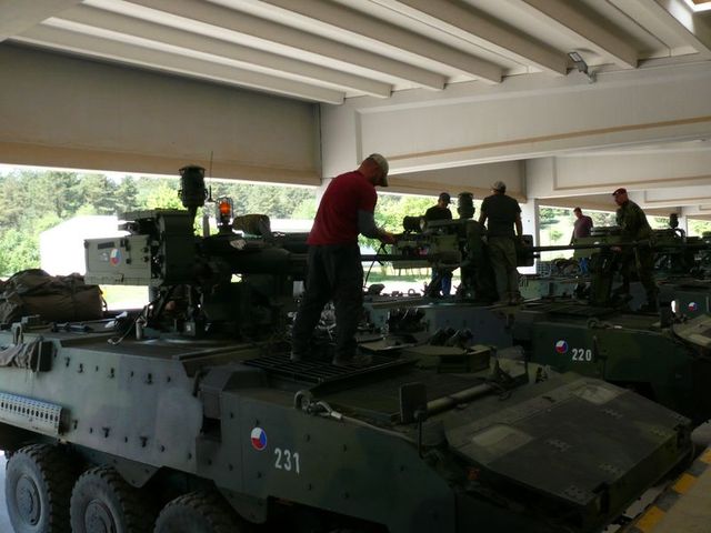 Instalace systému MILES na vozidla PANDUR II.