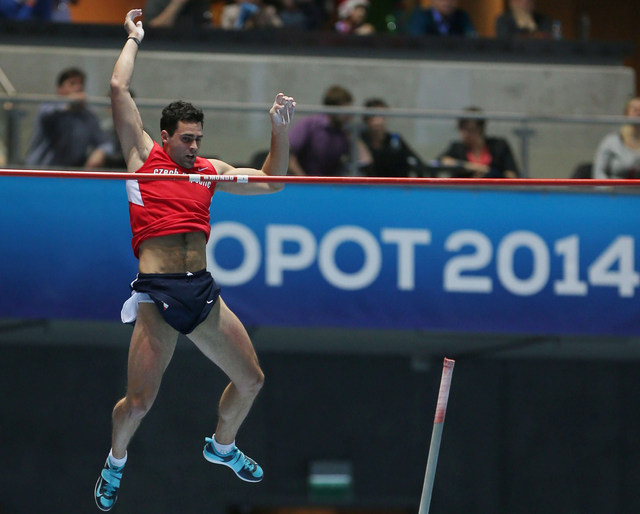 Jan Kudlička při úspěšném pokusu 580 cm