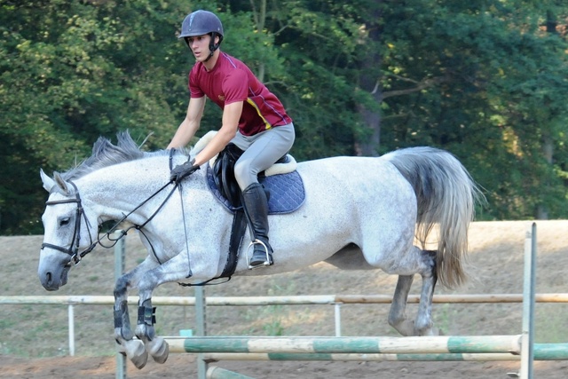 Jan Kuf při tréninku parkuru