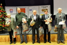 Jubilanti atleti - Váňa, Vlk, Plachý, Mazur, Jílek